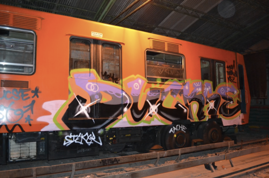 Graffiti en el Metro